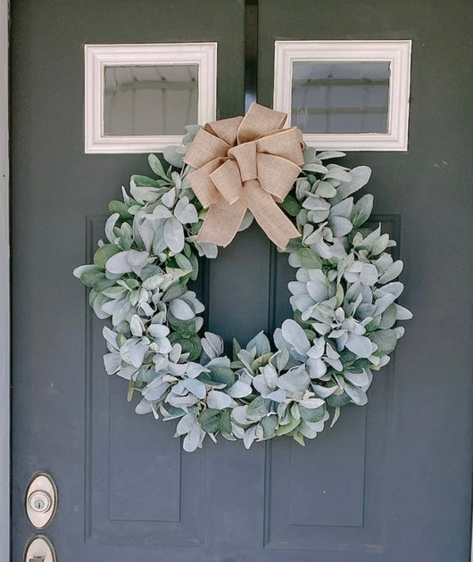 Year Round Lambs Ear & Eucalyptus Wreath, Farmhouse Decor, Mixed Greenery Wreath, Lambs Ear and offers Eucalyptus Wreath