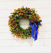 Multicolored Spring Summer Wreath