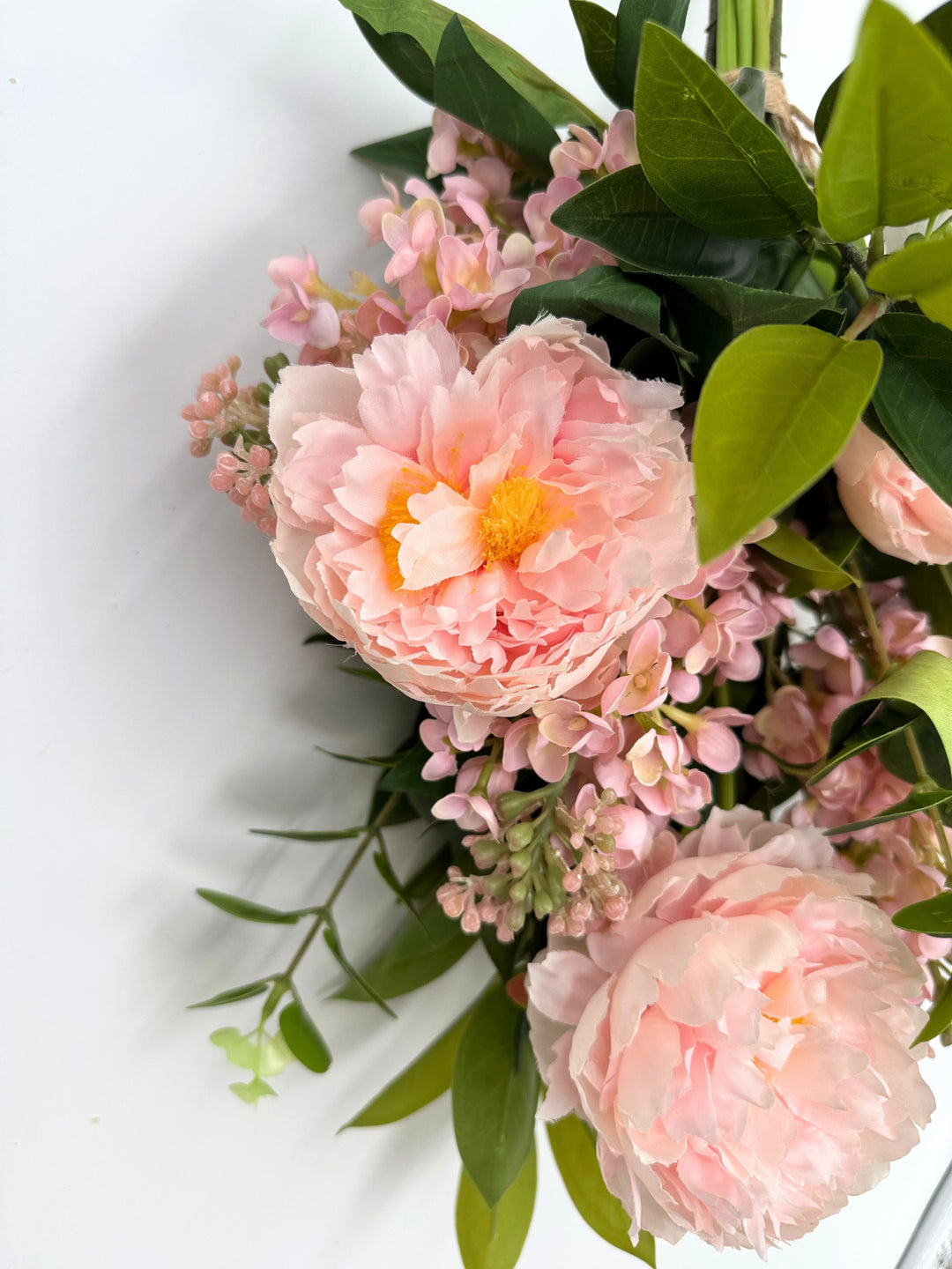 succulent and peony bouquet Spring Peony and Lilac Bouquet – Journey Decor