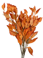Artificial Orange Autumn Leaf Stems