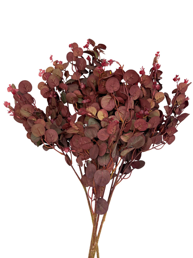 Artificial Purple Autumn Eucalyptus Stems