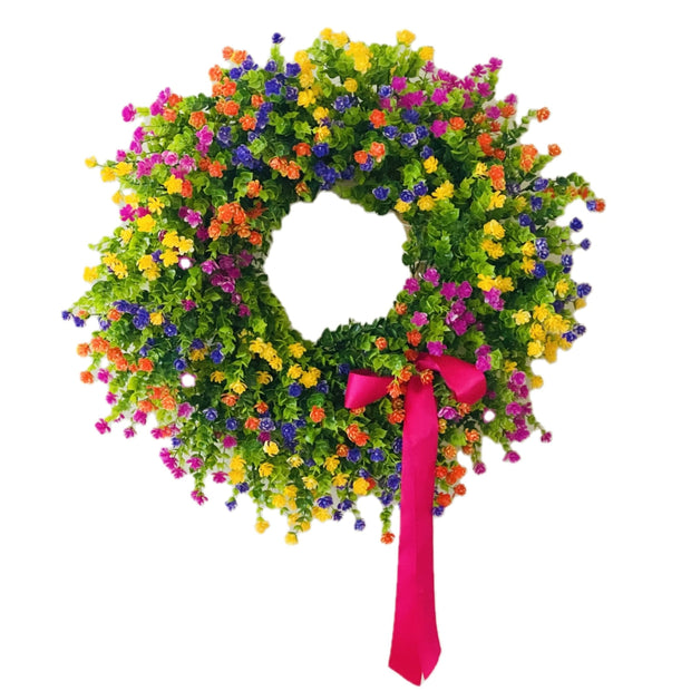 Multicolored Spring Summer Wreath