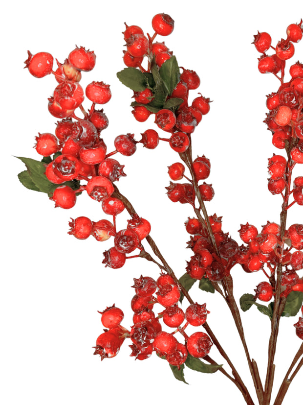 Artificial Red Berry Stems