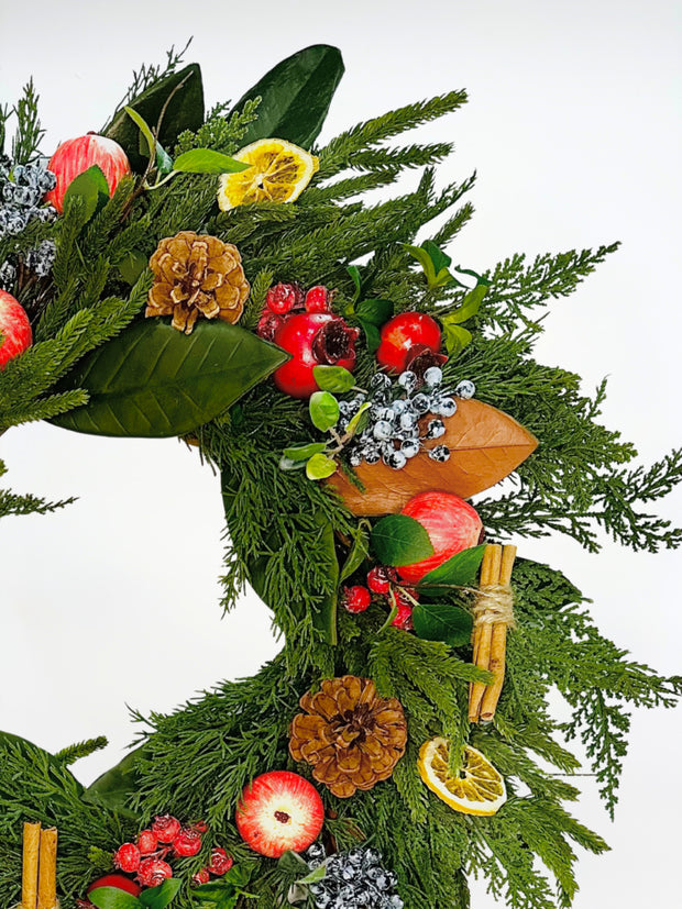 Williamsburg Christmas Wreath for Front Door