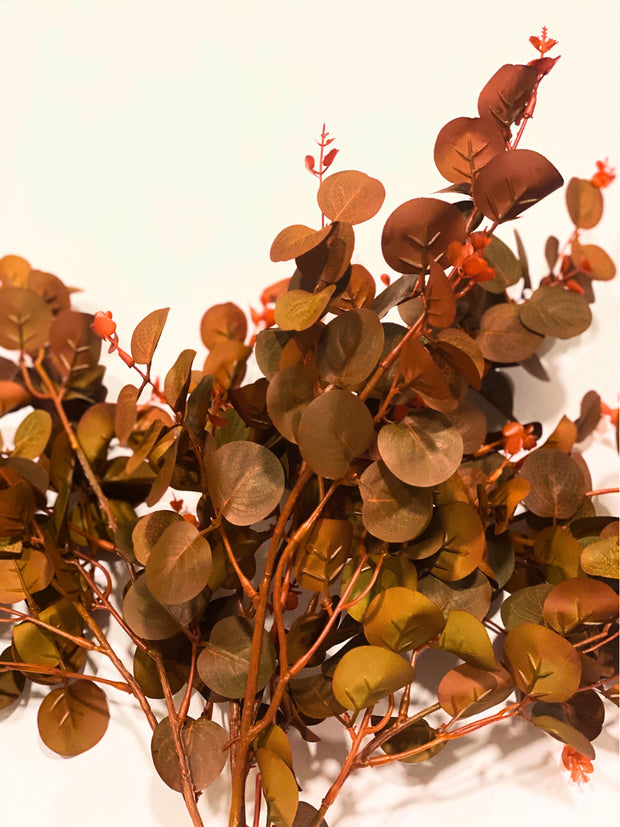 Artificial Autumn Eucalyptus Stems