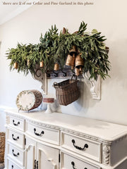 Pre-Order Artificial Cedar and Pine Garland - Ships by 11/15/25