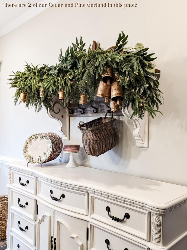 Pre-Order Artificial Cedar and Pine Garland - Ships by 11/15/25