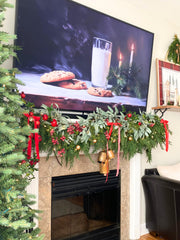 Pre-Order 9’ Artificial Real-Touch Cedar and Long Leaf Eucalyptus Garland