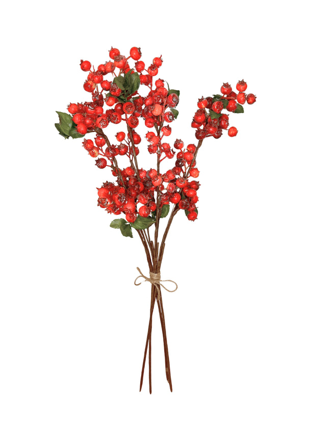 Artificial Red Berry Stems