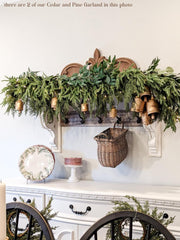 Pre-Order Artificial Cedar and Pine Garland - Ships by 11/15/25