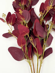 Artificial Purple Seeded Eucalyptus Stems