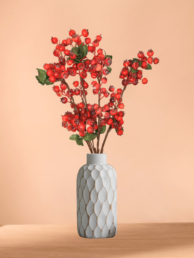 Artificial Red Berry Stems