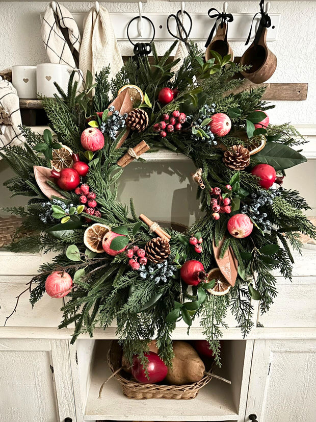 Williamsburg Christmas Wreath for Front Door