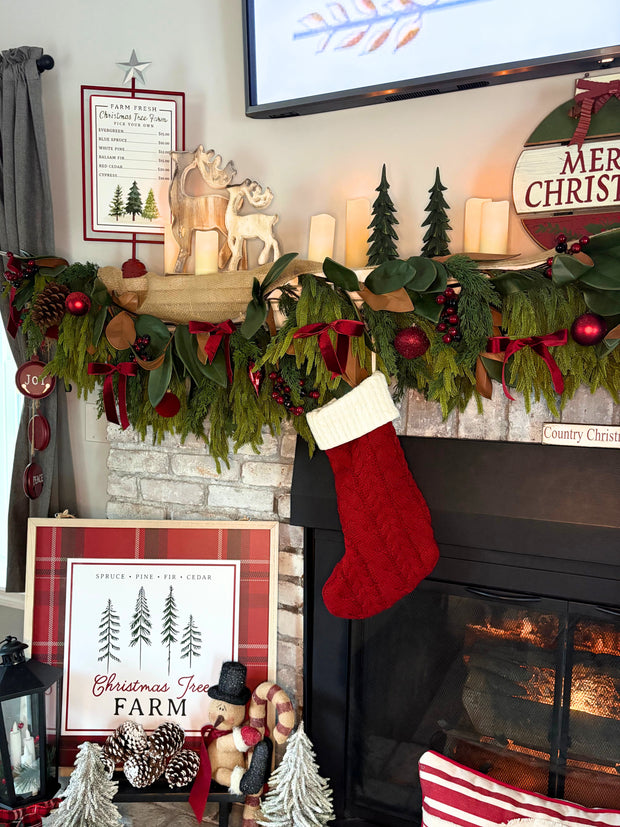 Pre-order Magnolia Spruce Pine Winter Garland