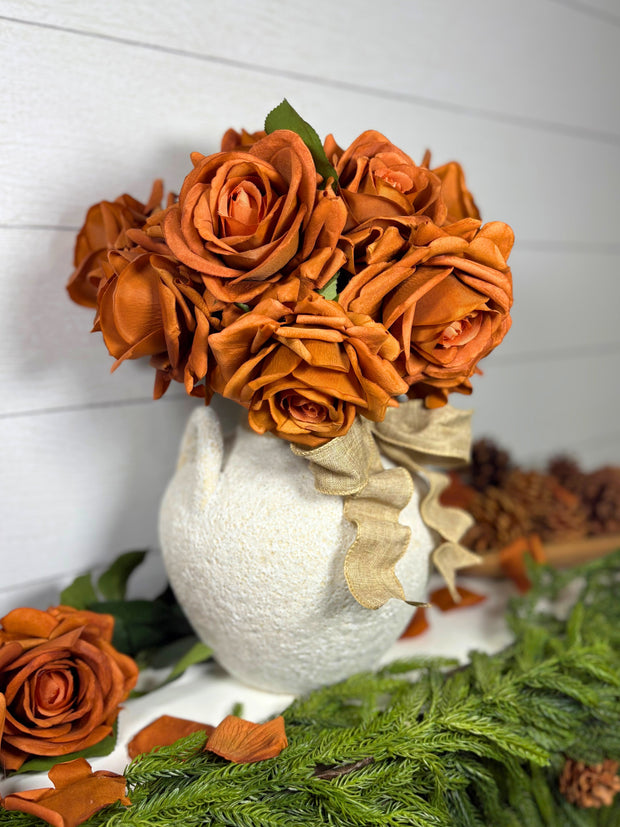 Artificial Real Touch Roses - Bundle of 10