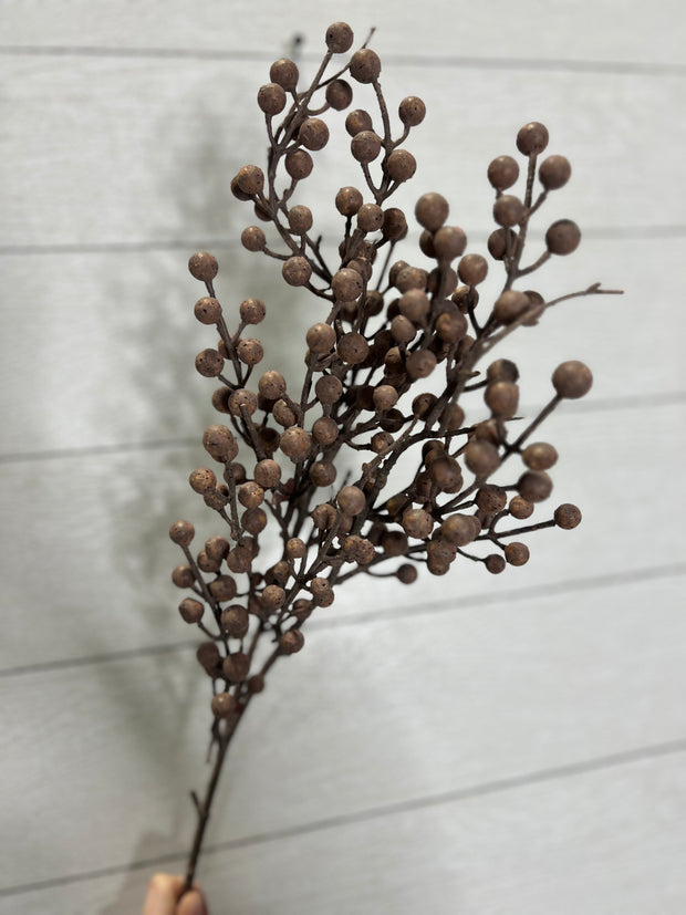 Artificial Dusty Purple Berry Stems