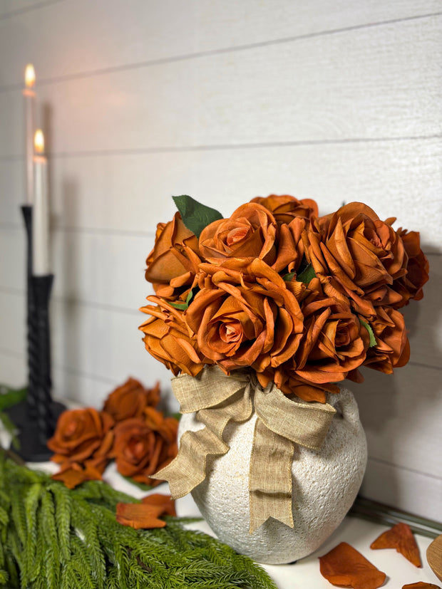 Artificial Real Touch Roses - Bundle of 10