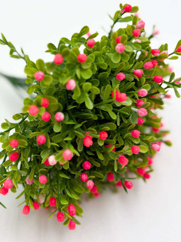 Summer Budded Hypericum - Artificial UV Resistant  - Bundle of 4