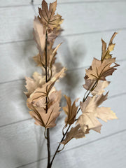 Artificial Autumn Maple Leaf Stems - Customizable Bendable Stems