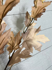 Artificial Autumn Maple Leaf Stems - Customizable Bendable Stems