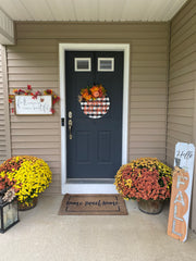 Happy Fall Y'all Buffalo Plaid Door Hanger