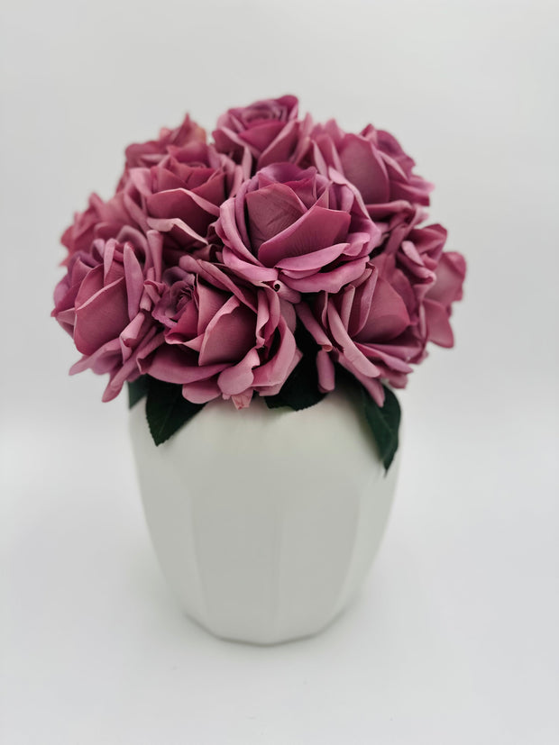 Artificial Real Touch Roses - Bundle of 10