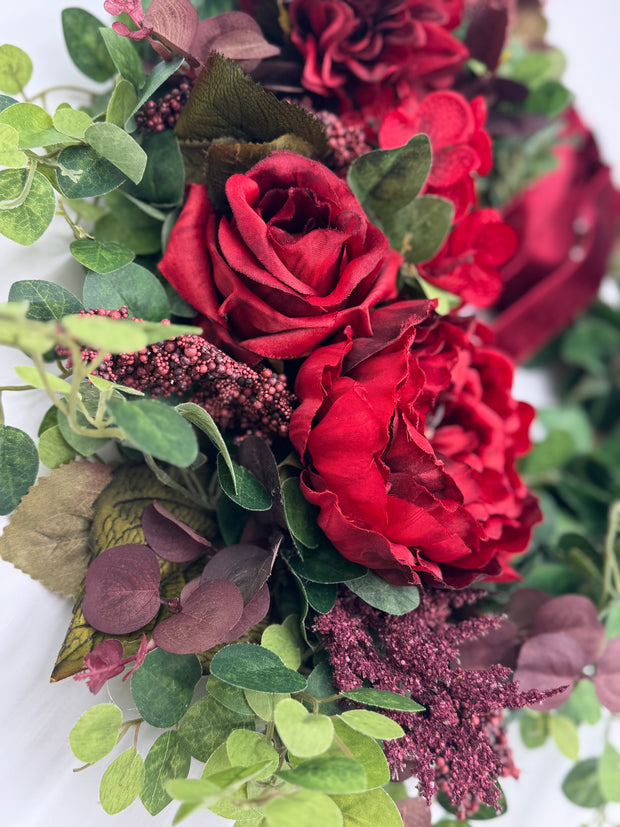 Valentine’s Day Peony Heart Wreath