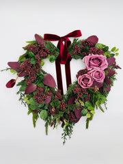 Burgundy Rose Valentine's Day Wreath