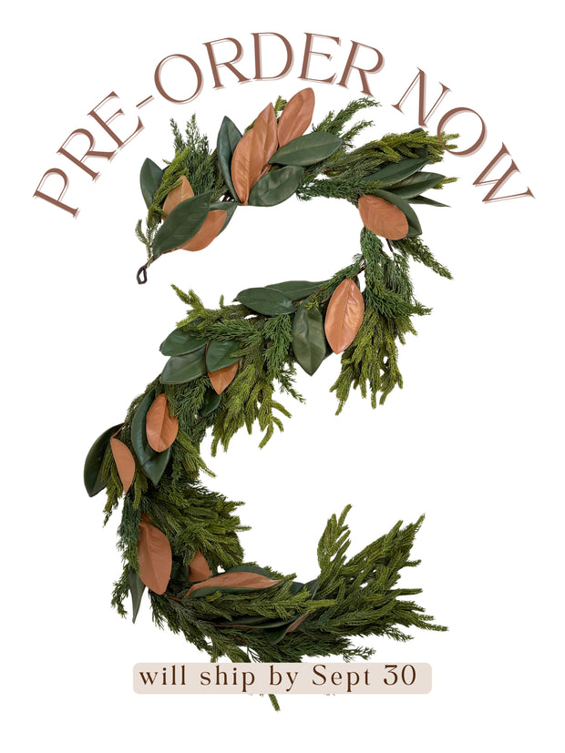 Pre-order Magnolia Spruce Pine Winter Garland