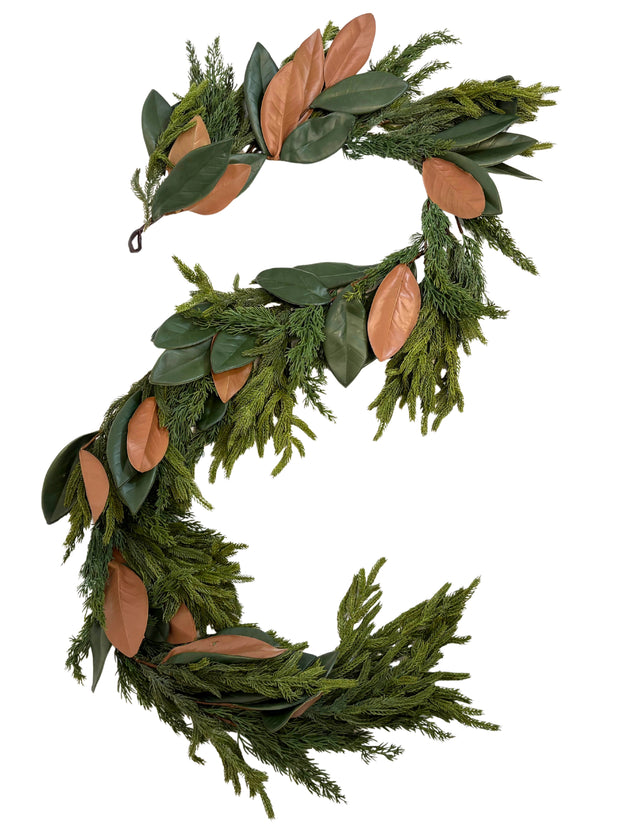 Magnolia Spruce Pine Winter Garland