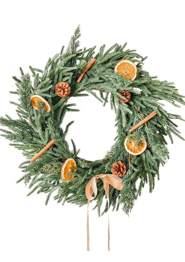 Dried Orange and Cinnamon Winter Wreath