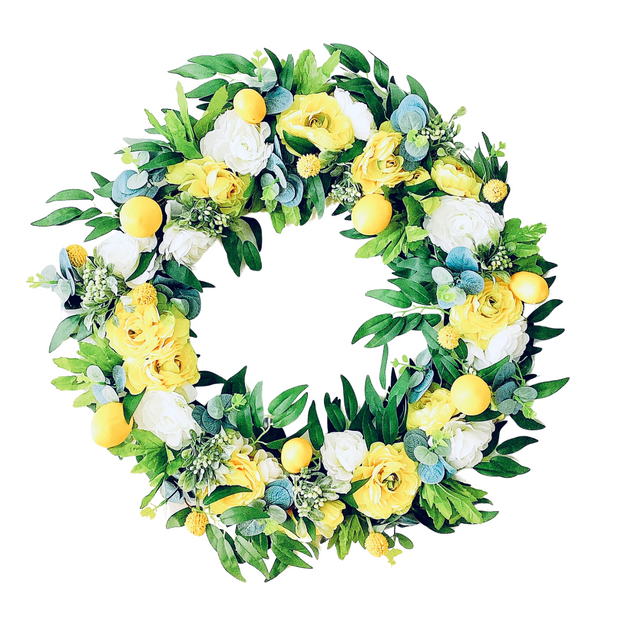 Lemon Poppy Spring & Summer Wreath