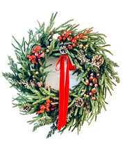 Mistletoe Berry  Holiday Wreath