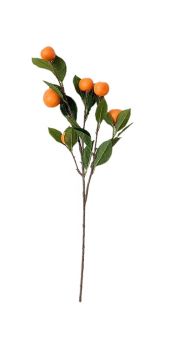 Citrus Artificial Orange Stems - Bundle of 3 – Journey Decor