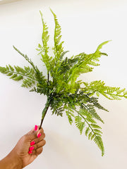 Real Touch Artificial Leatherleaf Fern- Bundle of 4