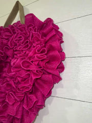 Pink Linen Bow Valentine’s Day Wreath