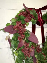 Burgundy Rose Valentine's Day Wreath