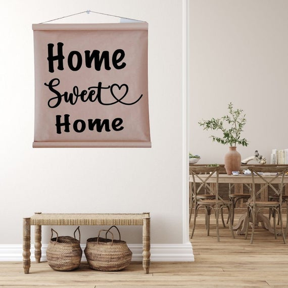 Farmhouse Scroll Sign - Home Sweet Home