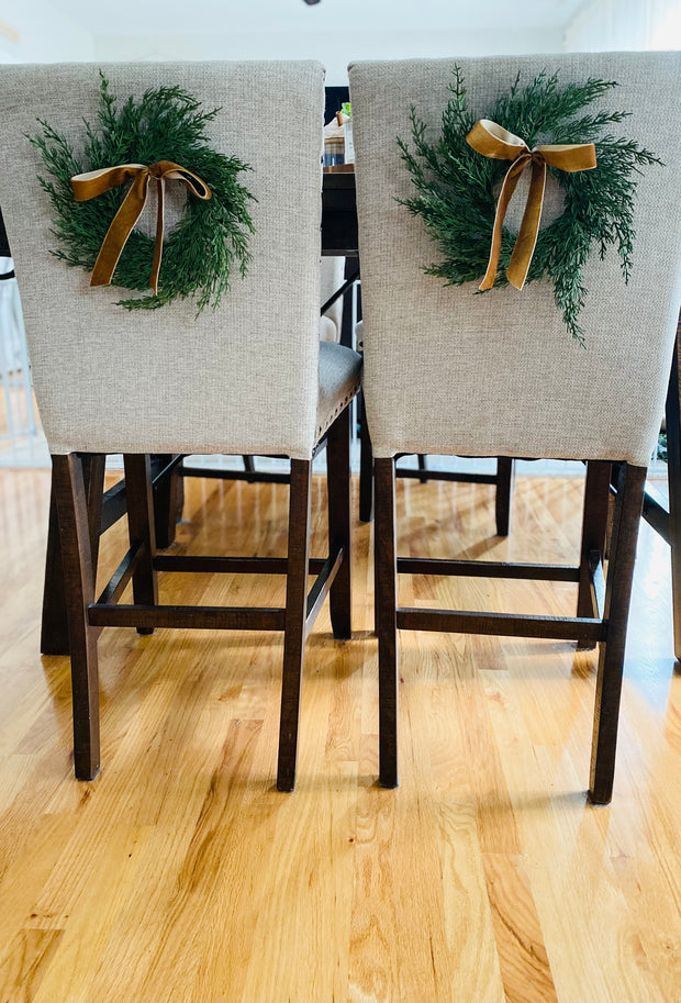 Mini Christmas Cabinet Wreath