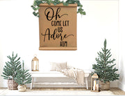 Oh Come Let Us Adore Him Paper Scroll Sign