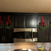 Mini Christmas Cabinet Wreath
