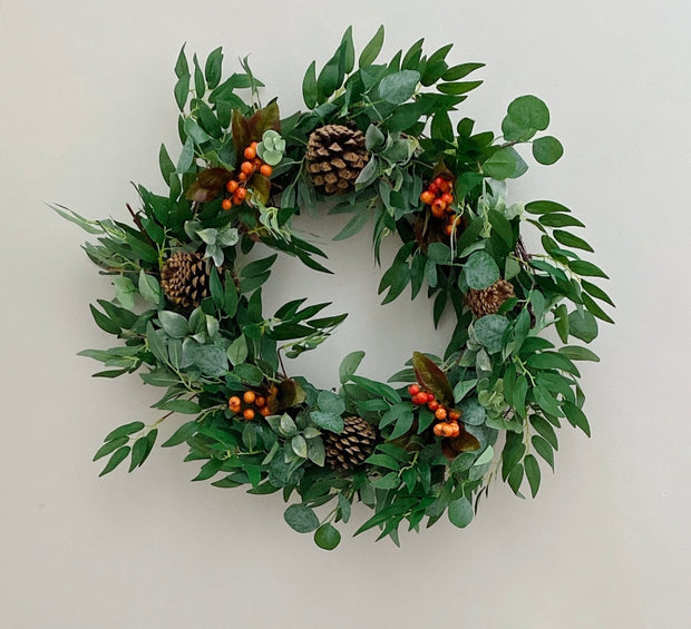 Rustic Fall Wreath with Berries