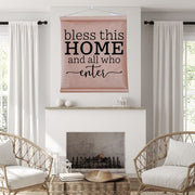 Farmhouse Scroll Sign - Bless this home