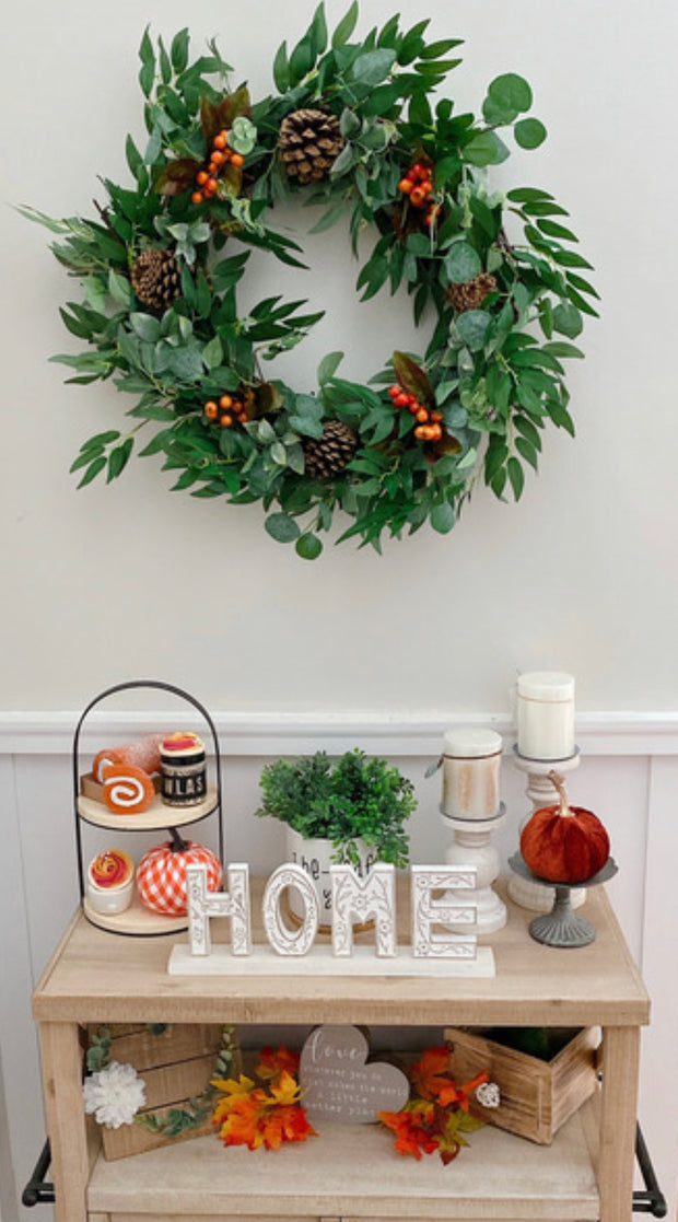 Rustic Fall Wreath with Berries