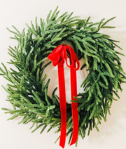 Real Touch Norfolk Pine Winter Wreath