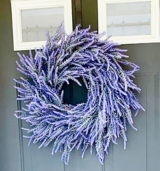 Rustic Summer Lavender Wreath