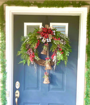 Farmhouse Winter Wreath with Bells