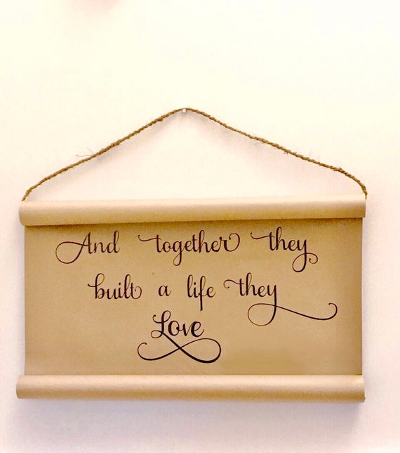 Farmhouse Paper Scroll Signs – Journey Decor